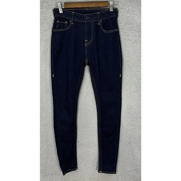 True Religion Jeans Jennie Curvy High Rise Skinny Womens 24 Blue Dark‎ Wash - Picture 1 of 11